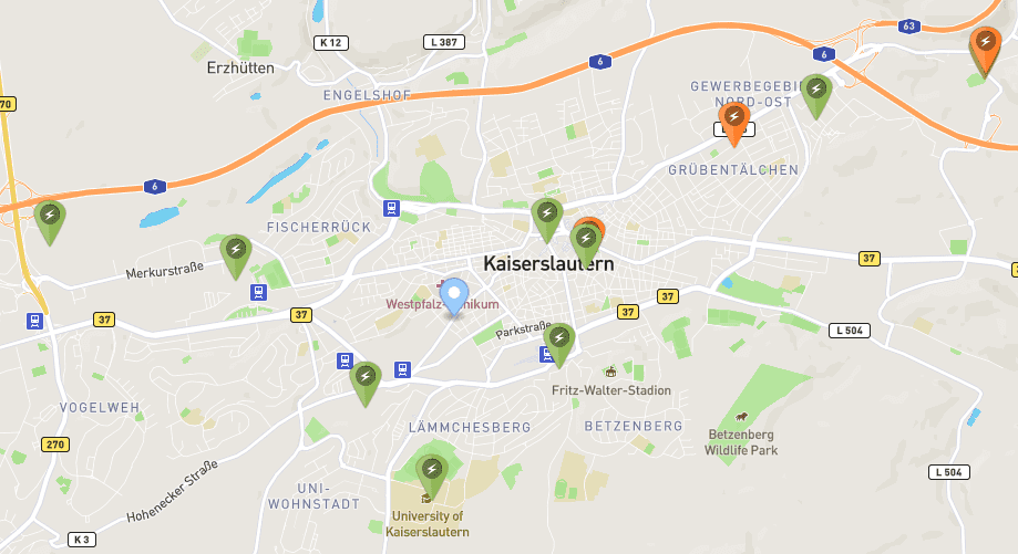 Ladestationen in Kaiserslautern