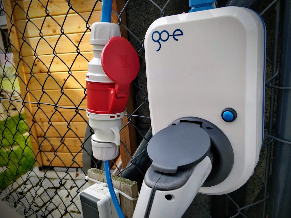 go-e Wallbox an CEE-Steckdose