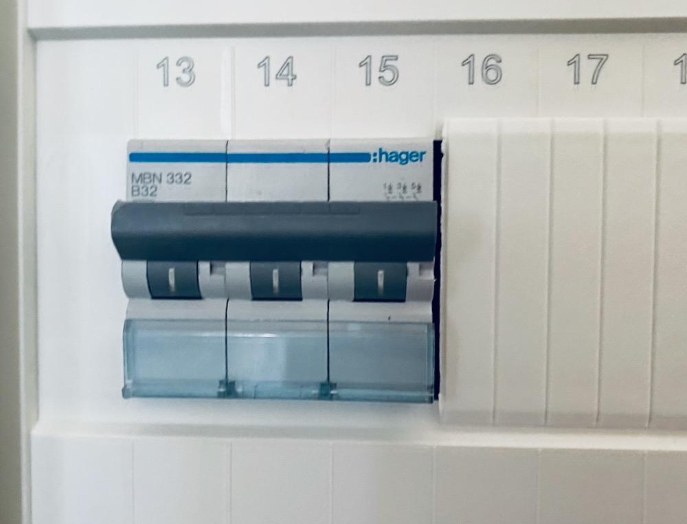 Leitungsschutzschalter dreipolig, 32 A